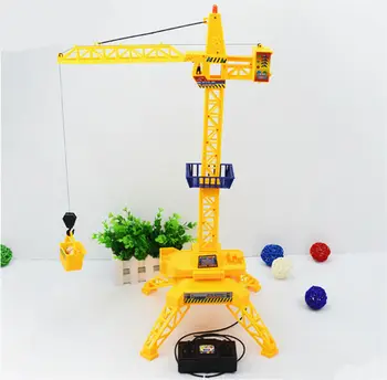 [Zabavno] Nove čudno žice nadzor gradnje vrh žerjava tower crane igrače Simulacije kopač igrača žični daljinski upravljalnik RC avto otroci darilo